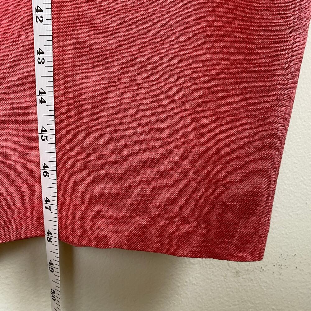 Veronica Beard Amalita Coral Pink Sheath Midi Dress Size 10 - Picture 15 of 15